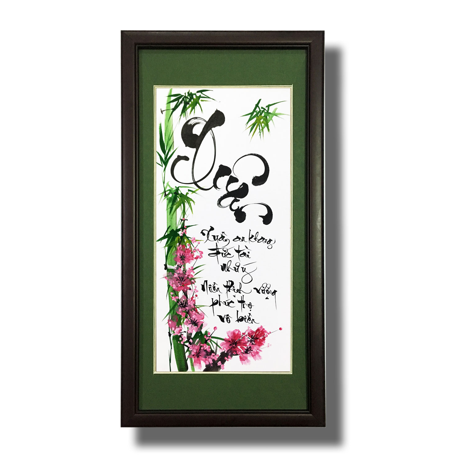 Tranh treo tường - Thư pháp Chữ Đức 01 - Tranh Mỹ Thuật Minh Hiền