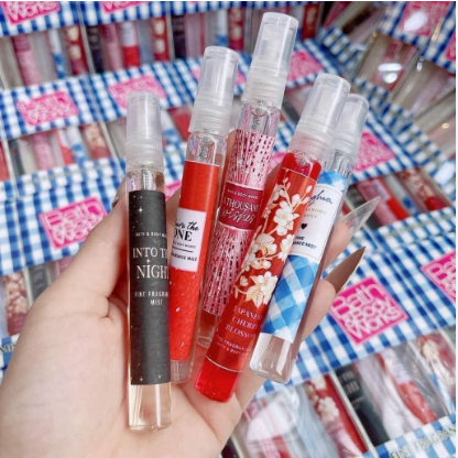 ( HÀNG MỸ ) Set 5 Chai Xịt Thơm Toàn Thân Body Mist Bath And Body Works 10ml Bath & Body Works (5 mùi ngẫu nhiên)