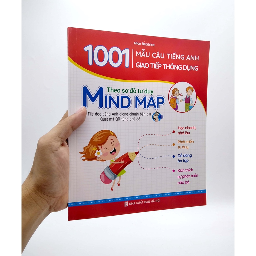 Sách  1001 Mẫu Câu Tiếng Anh Giao Tiếp Thông Dụng Và Chinh Phục Từ Vựng Tiếng Anh Theo Sơ Đồ Tư Duy - NTbooks