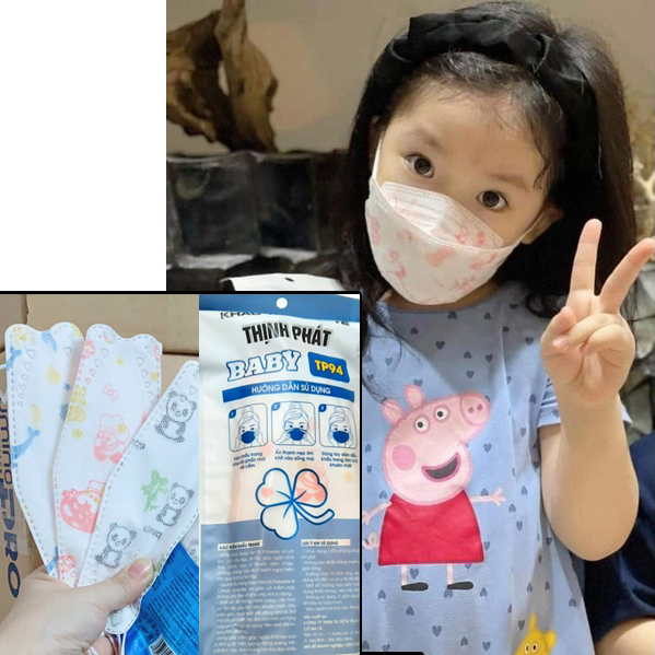[Combo 10 cái] Khẩu trang trẻ em KF94