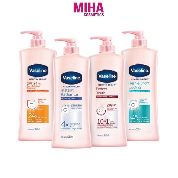 Sữa Dưỡng Thể Trắng Da Giữ Ẩm VASELINE 350ml