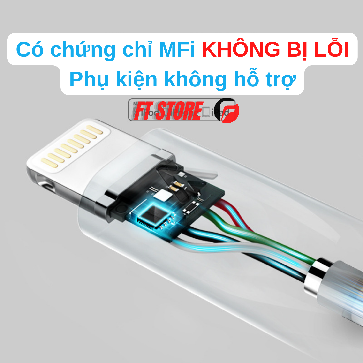 [GIAO HỎA TỐC] Cáp sạc Anker 0.9m chuẩn MFI cho iphone/ipad A7101