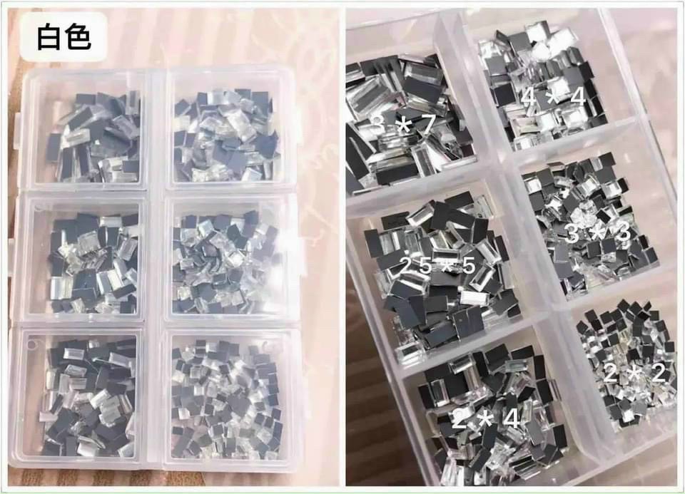 Đá vuông chữ nhật trang trí móng