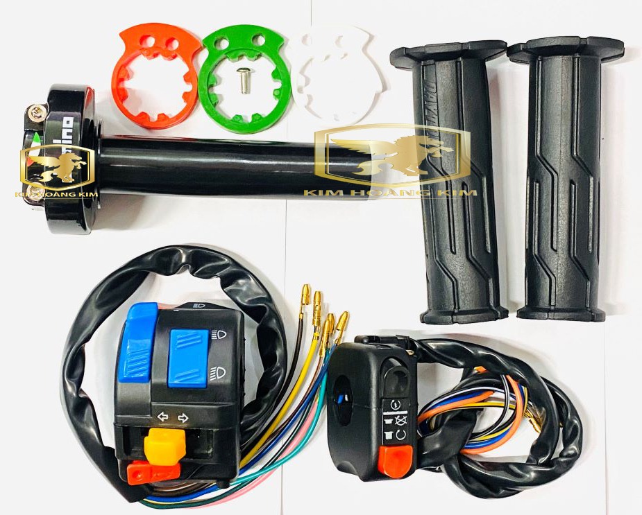Combo cùm công tắc và cùm tăng tốc tặng kèm Bao tay DATO.NA LINE gắn xe máy các loại
