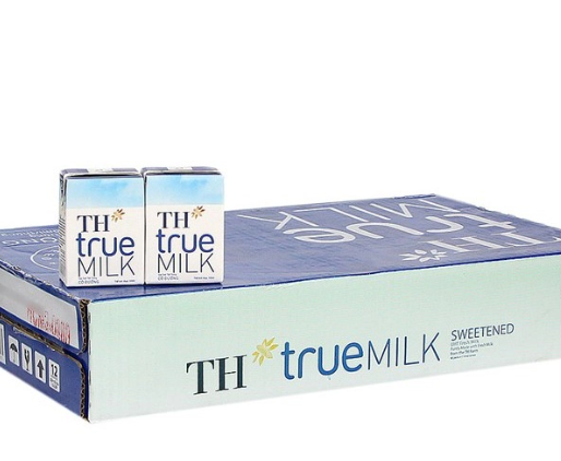 Thùng sữa TH True Milk có đường 110ml x 48 hộp