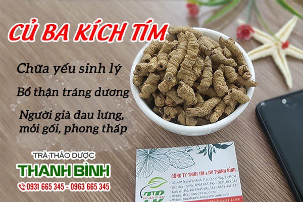 Củ Ba Kích Tím Khô 1Kg Hàng Cao Cấp - Thảo Dược Thanh Bình