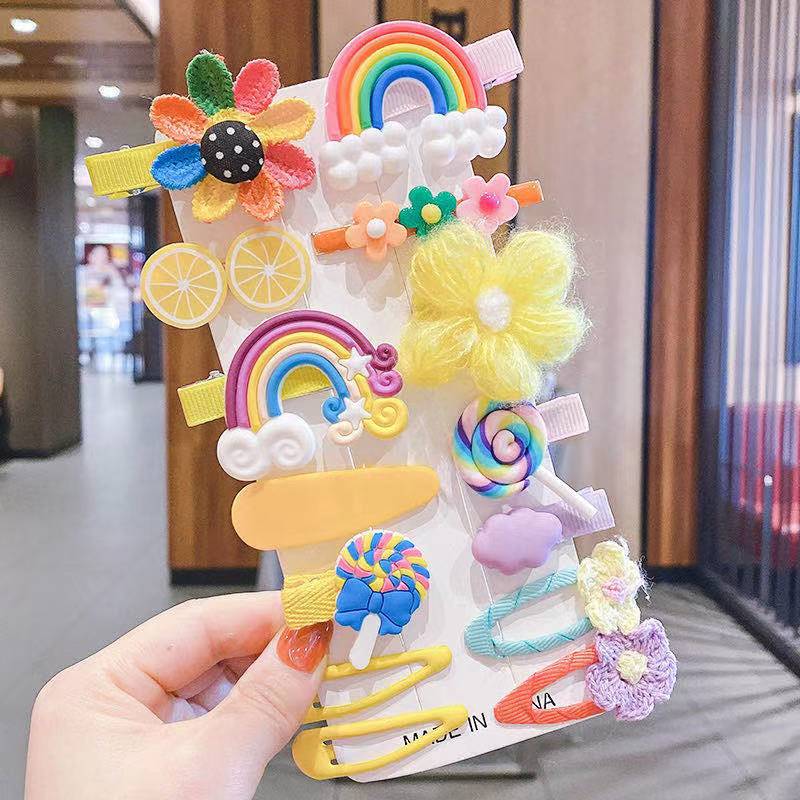 Set 14 kẹp tóc xinh xắn cho bé gái (KT11TE)