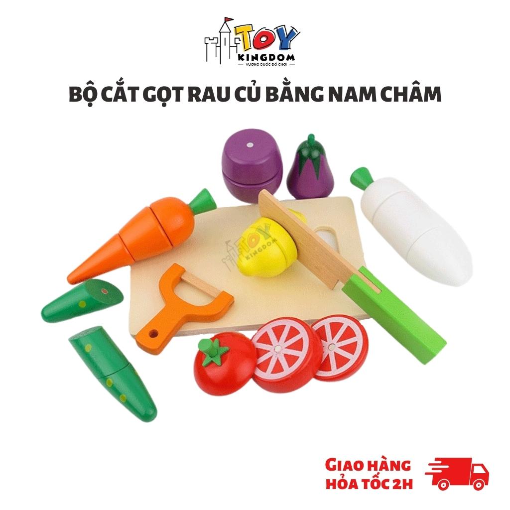 Đồ Chơi Cắt Hoa Quả Nam Châm Bằng Gỗ