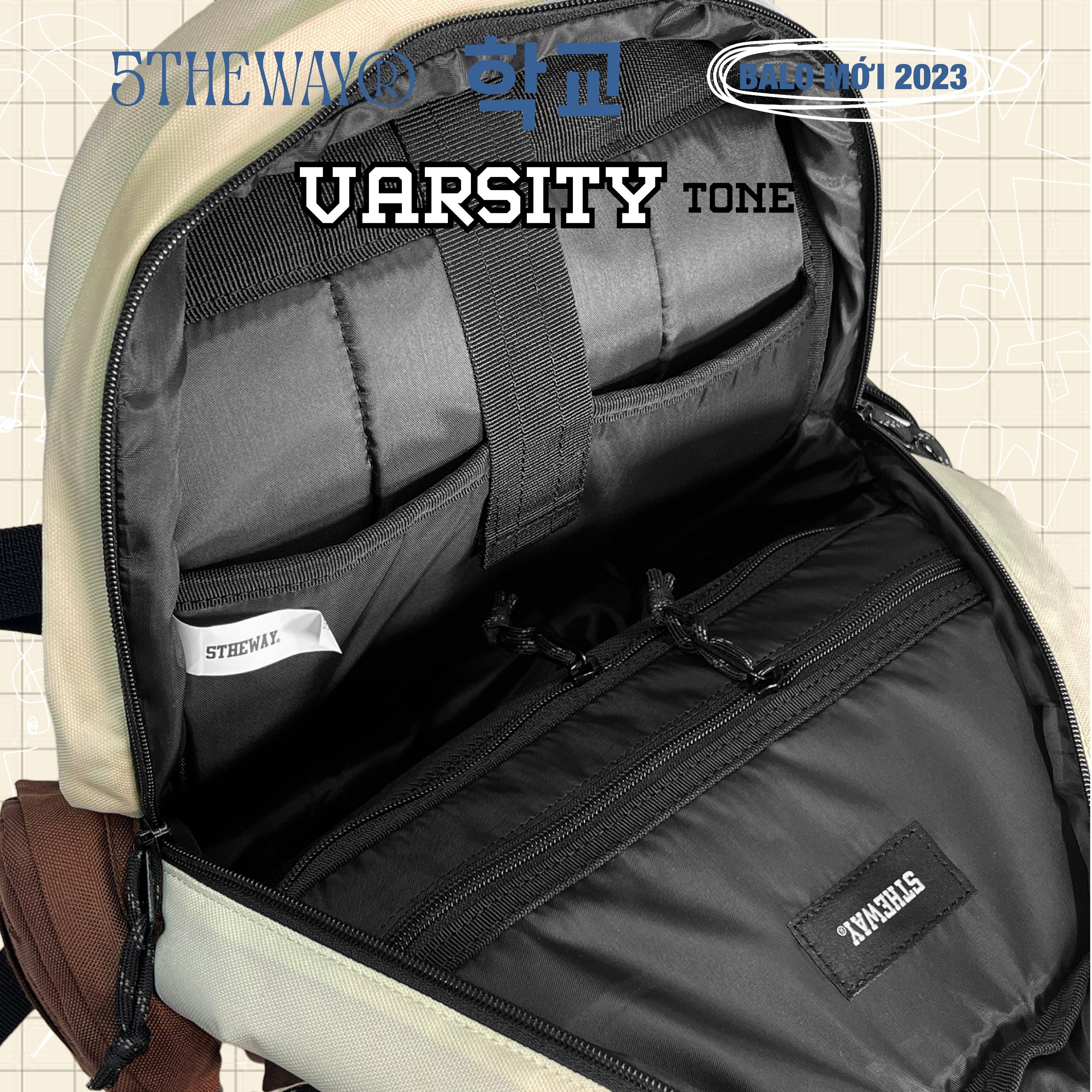 Balo 5THEWAY® 학교 VARSITY TONE ROCKET BACKPACK™