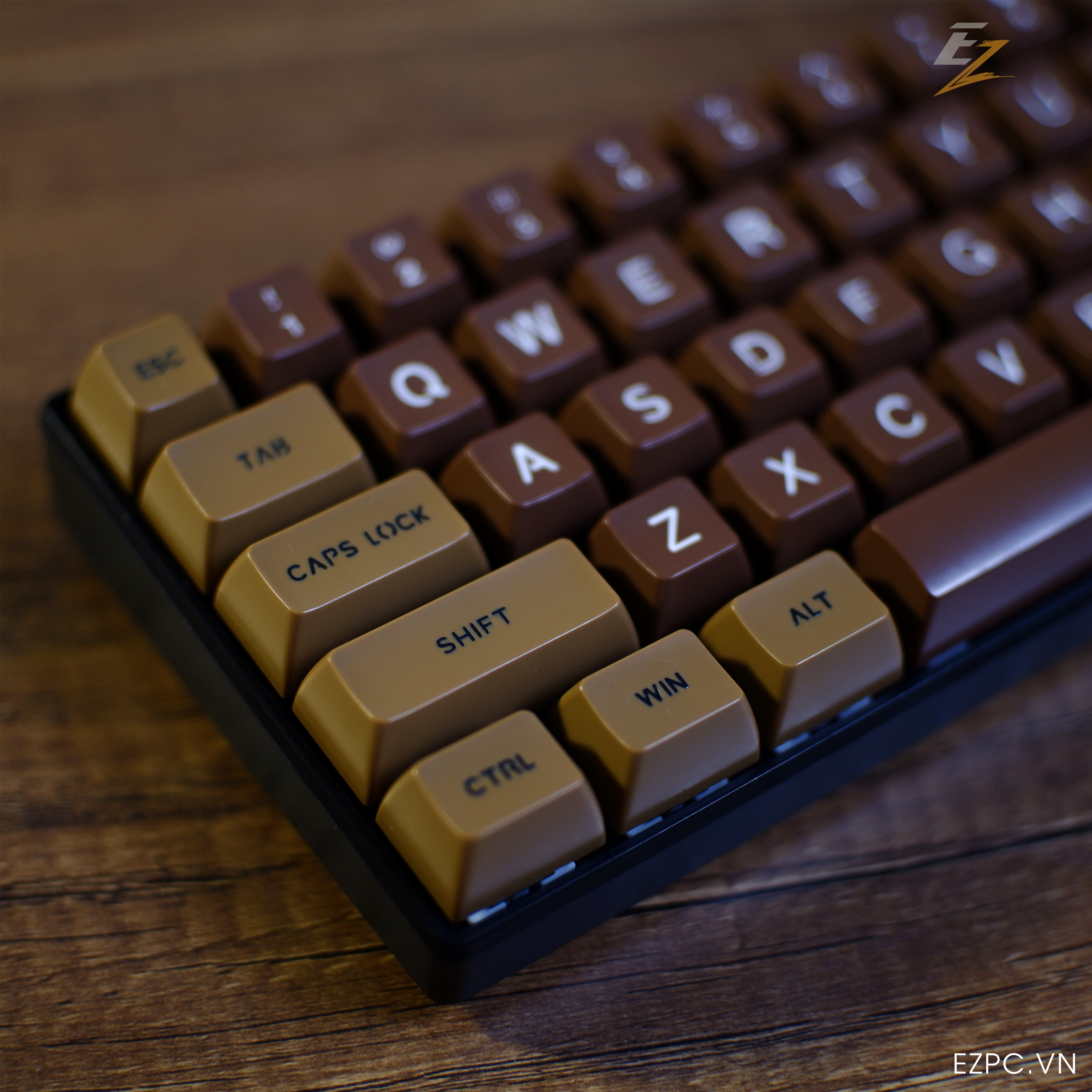 Keycap SA Profile Dark Chocolate ABS Double Shot 108 Phím