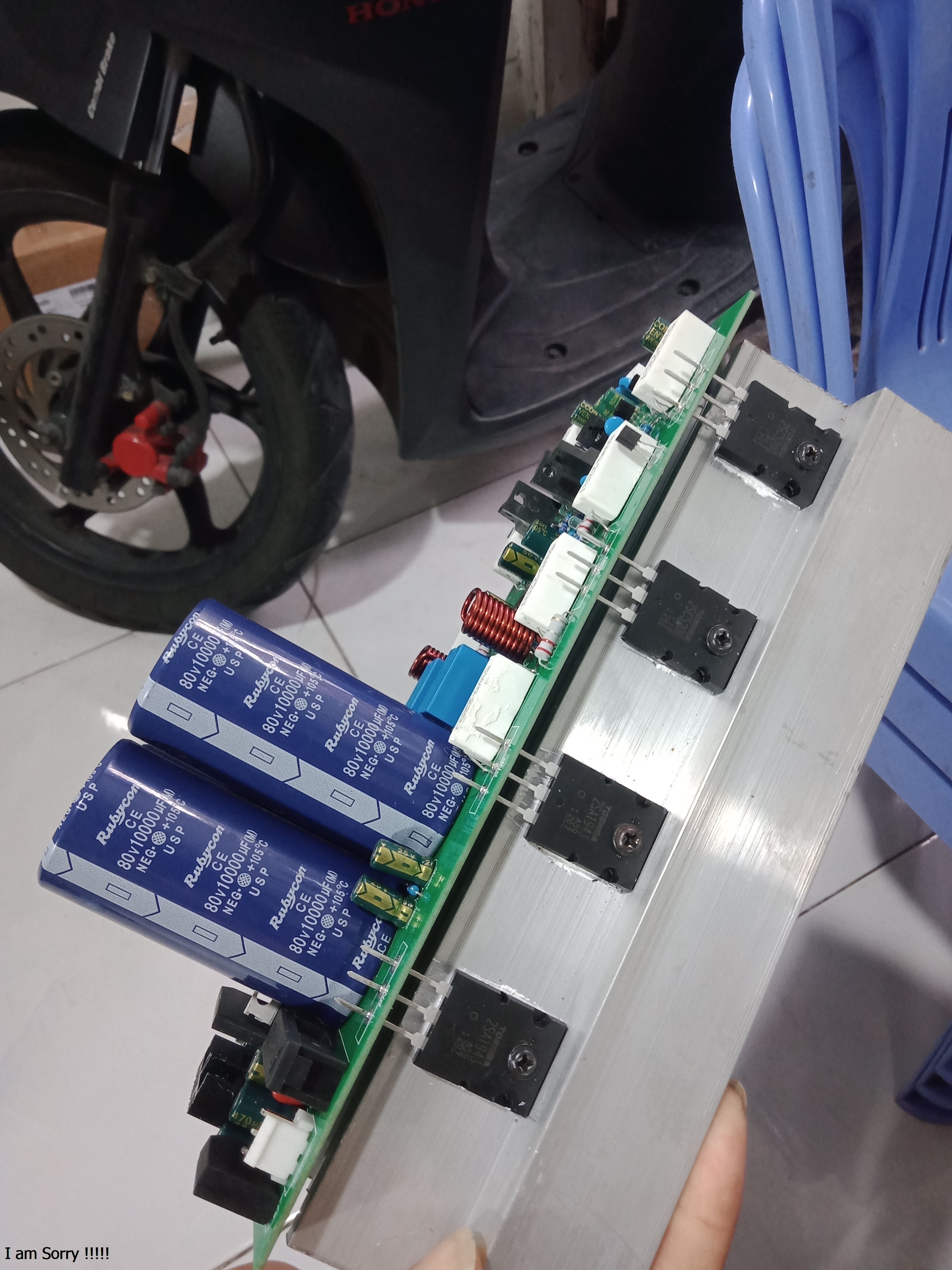 mạch công suất 8 sò liền nguồn