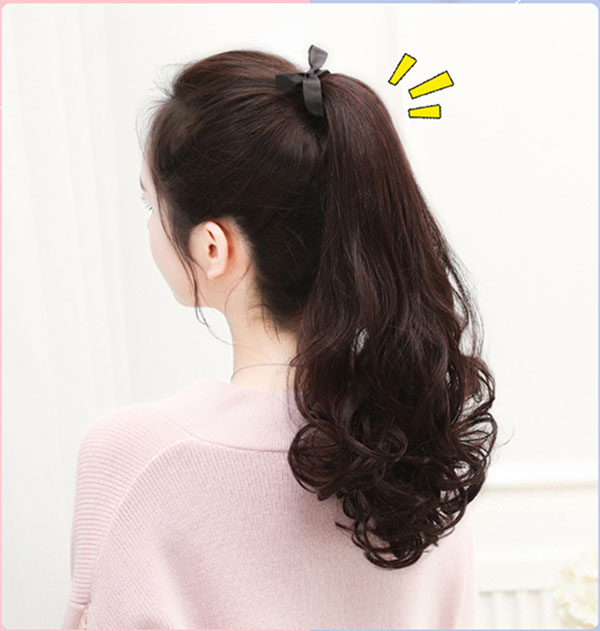Kẹp ngoặm đuôi tóc giả Hàn Quốc cao cấp ( dài 40cm )