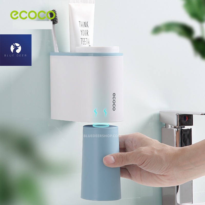 BÁO GIÁ Kệ Để Bàn Chải | Shopee Lazada Sendo Tiki mới nhất 50 Kệ Để Bàn Chải Đánh Răng ECOCO, Kệ Nhà Tắm Dính Tường (Tặng Kèm 2 Cốc)