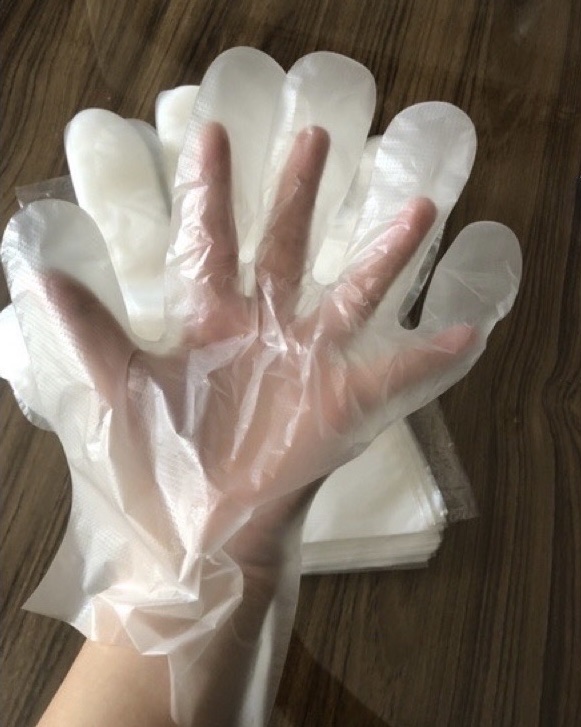 1kg găng tay nilon chất dai dày dặn (khoảng 630 cái)