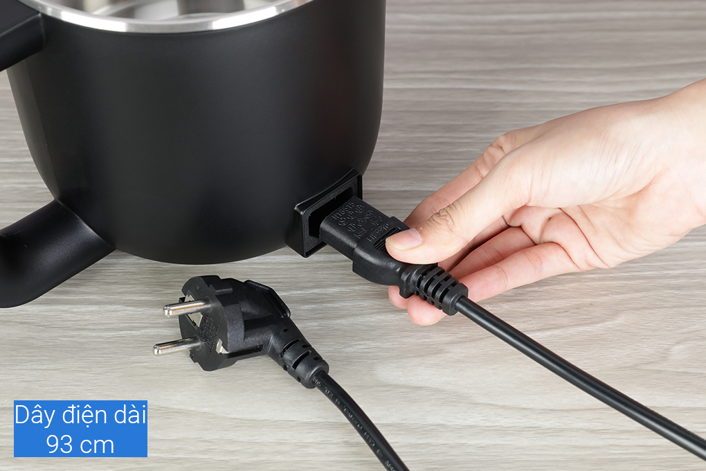 Mini Multi-Function Electric Pot Lock&Lock Ejp116Blk (0.8 Liter) Is Extremely Convenient - Genuine Product with 12-Month Warranty