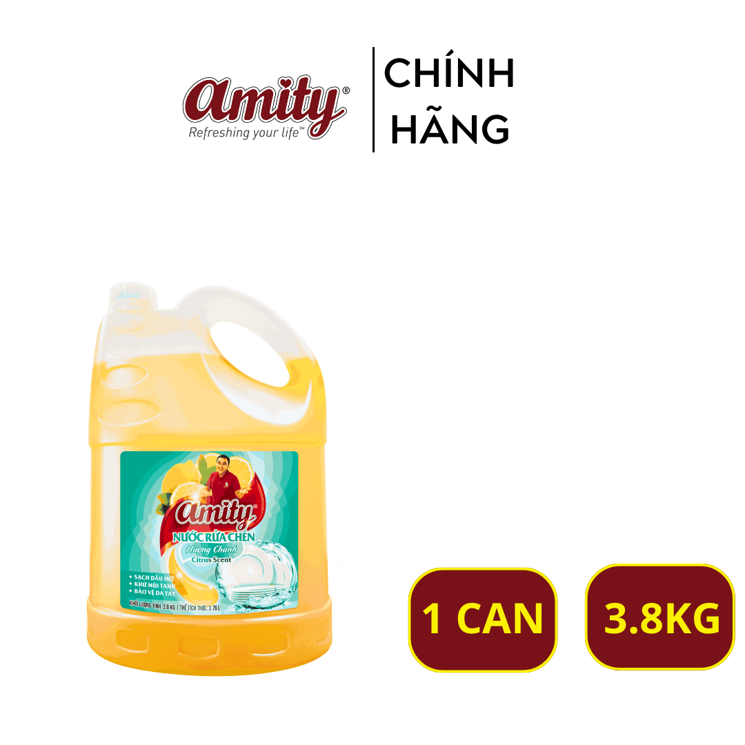 Nước Rửa Chén Amity can 3.8kg