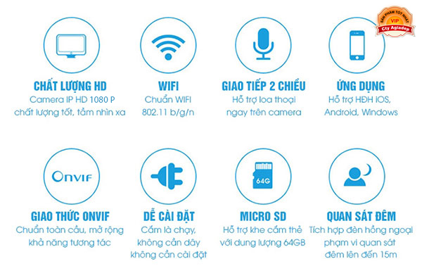 Camera wifi Vstarcam C38S HD1080 (Siêu nét VIP)