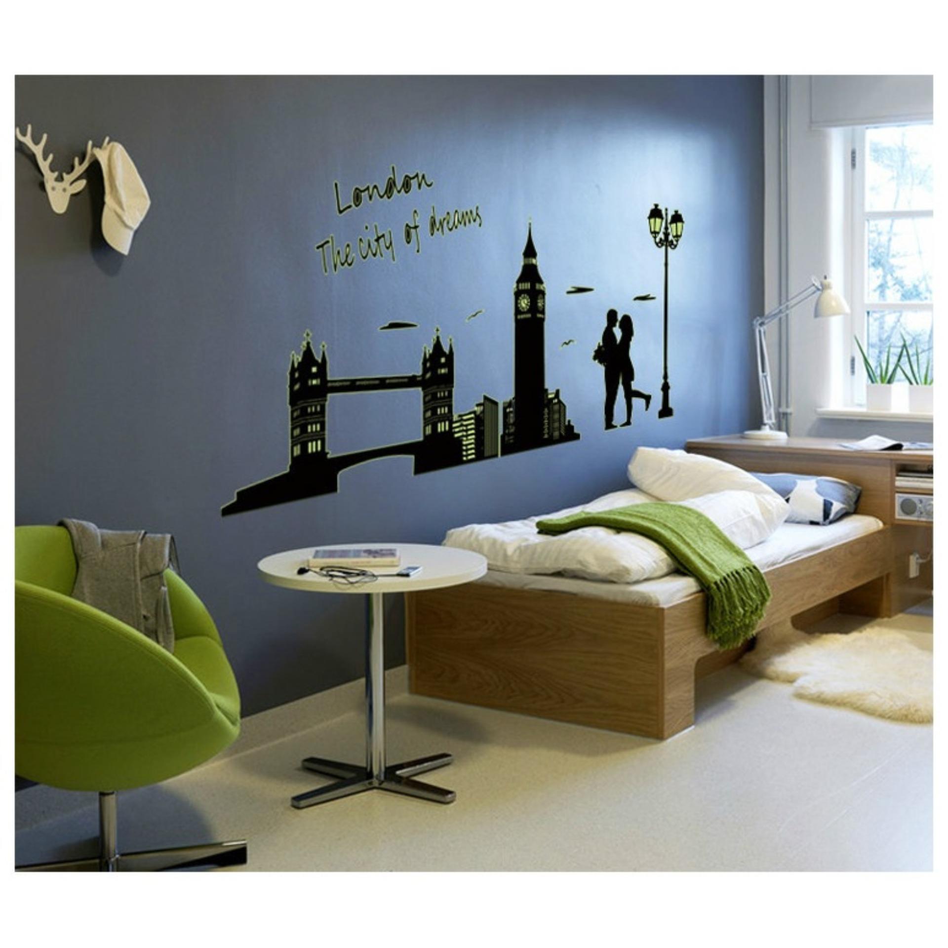 [HCM]Decal dán tường Dạ quang London DDQ002 (60 x 160 cm)