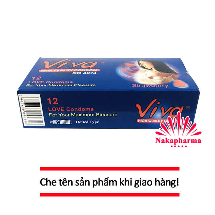 [CHE TÊN] Bao Cao Su Viva - Hộp 12 Cái