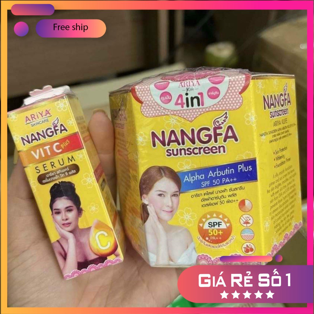 Kem chống nắng nangfa dưỡng da che khuyết điểm thái lan