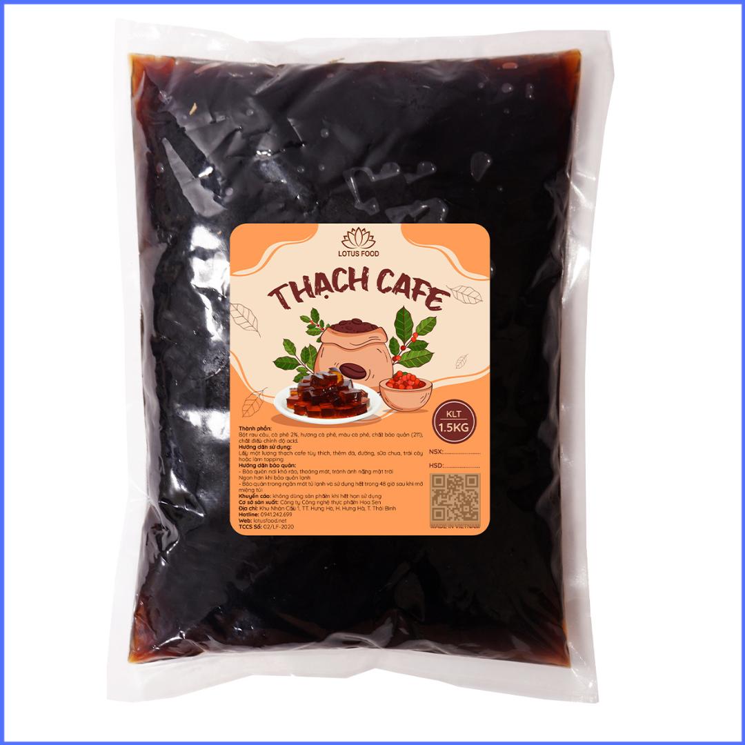 Thạch giòn sần sật, Thạch cà phê, thạch ăn sẵn gói 1,5kg