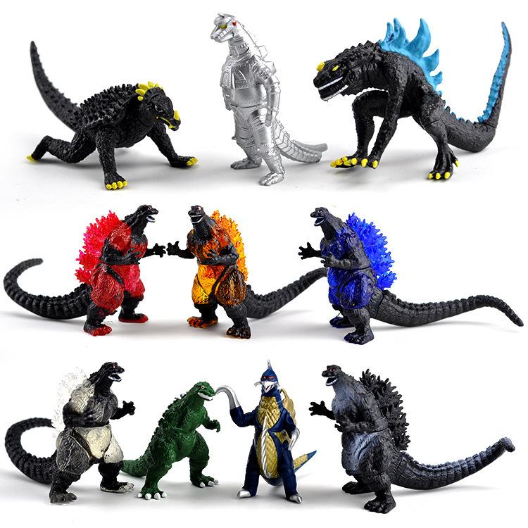 Bộ 10 mô hình quái vật godzilla - đại chiến quái vật khổng lồ