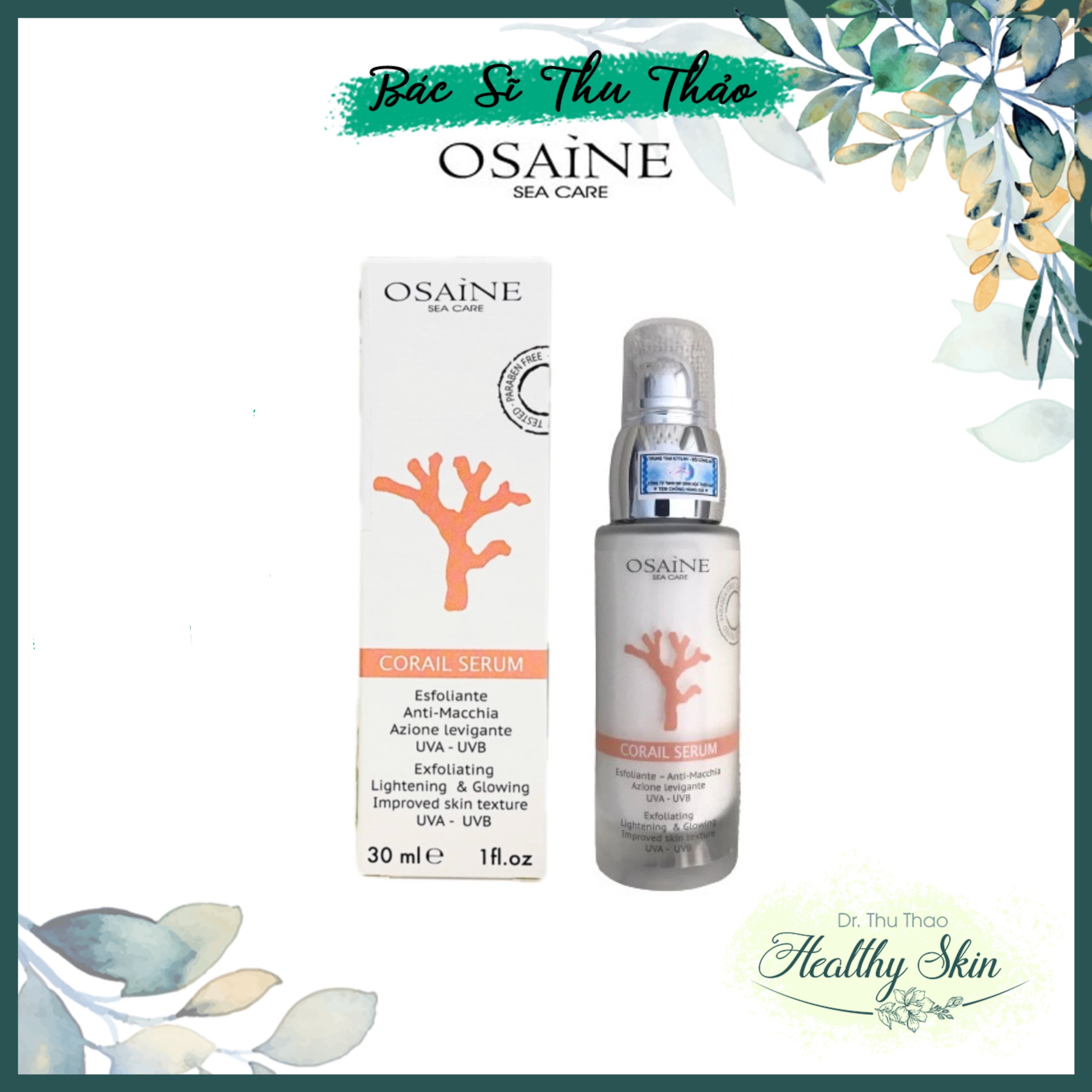 [30mL] Tinh chất hỗ trợ sáng da OSAINE CORAIL