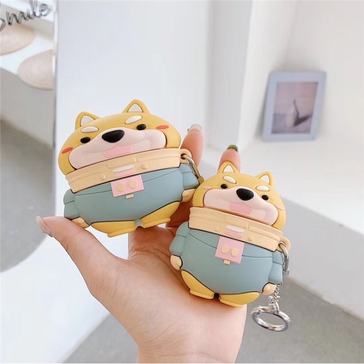 Case Airpods 1/2/pro Hình Chó Shiba