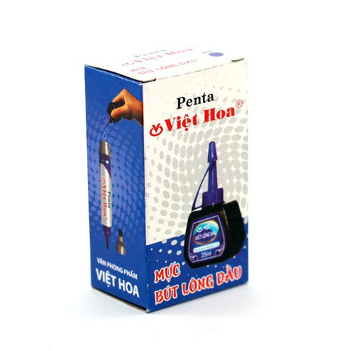 1 lọ mực lông dầu, mực dạ dầu
