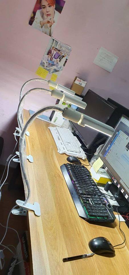 Đèn Led kẹp bàn 60 bóng