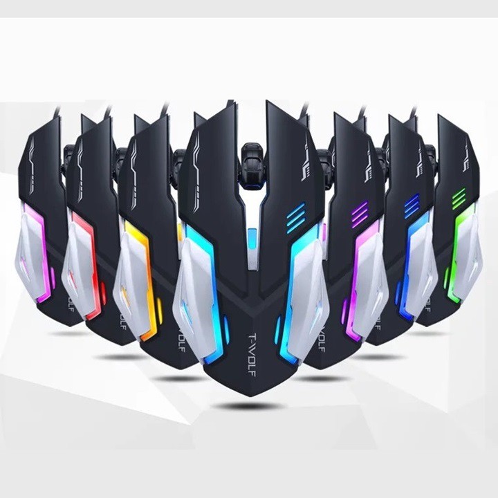 Chuột máy tính T-WOLF V5 LED USB Gaming