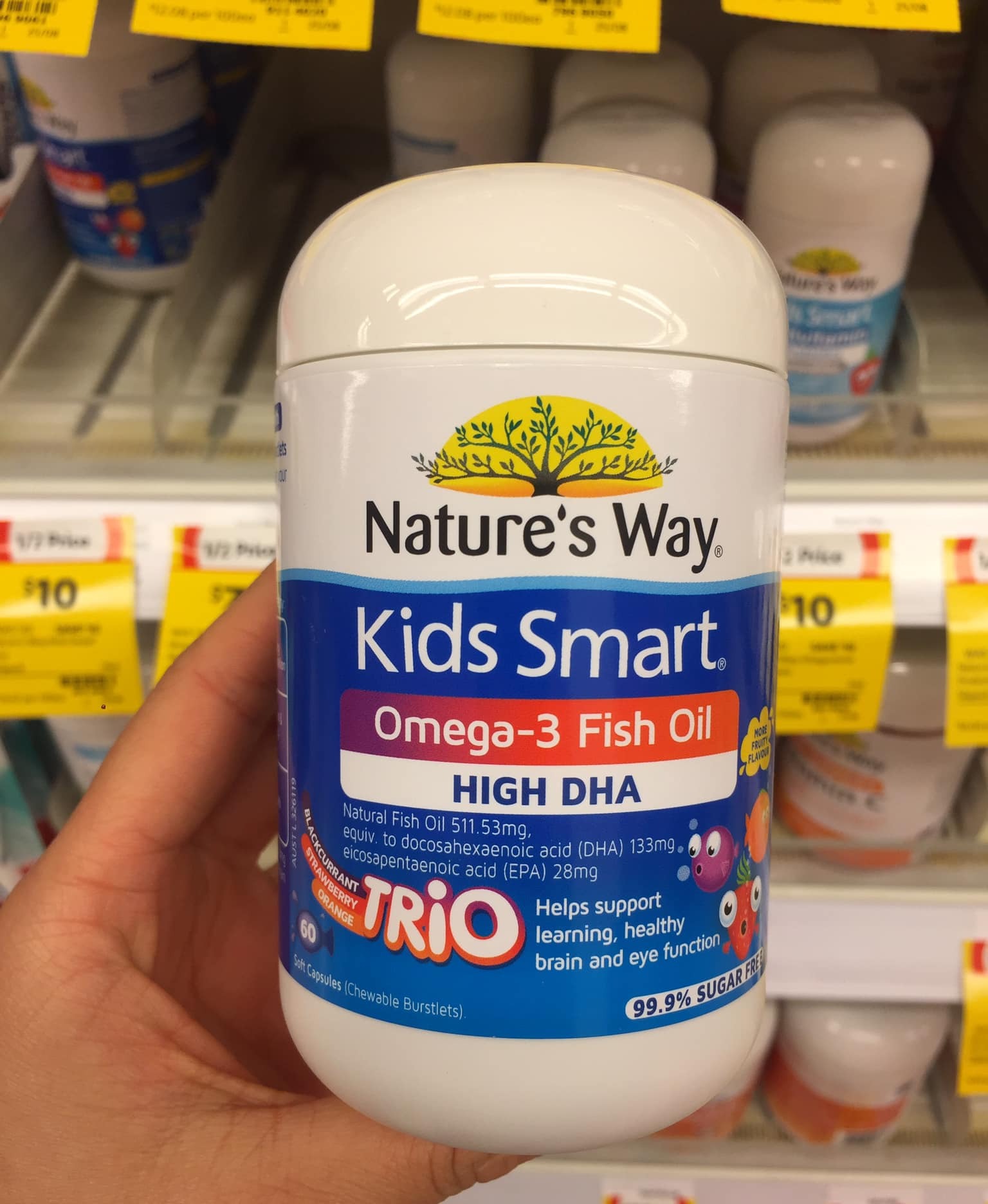 Nature's Way Kid Smart Omega 3 Fish Oil 60 viên