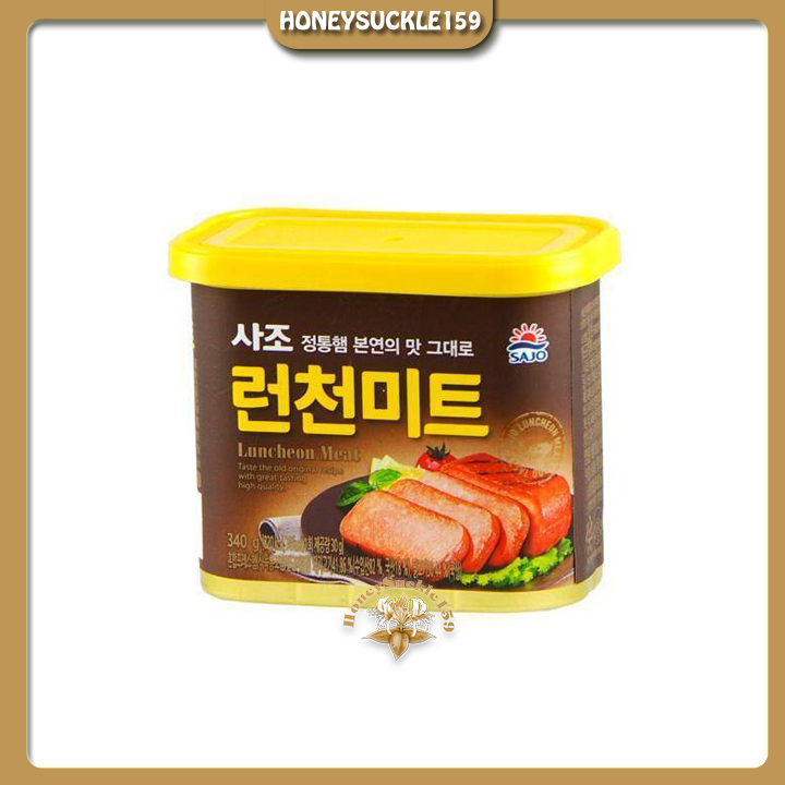 Thịt Hộp SAJO Hàn Quốc Luncheon Meat 340G - Thịt Hộp Spam Heo / Thịt Lợn Hộp Nhập Khẩu Đóng Hộp / Đồ Hộp Ăn Liền Hàn Quốc