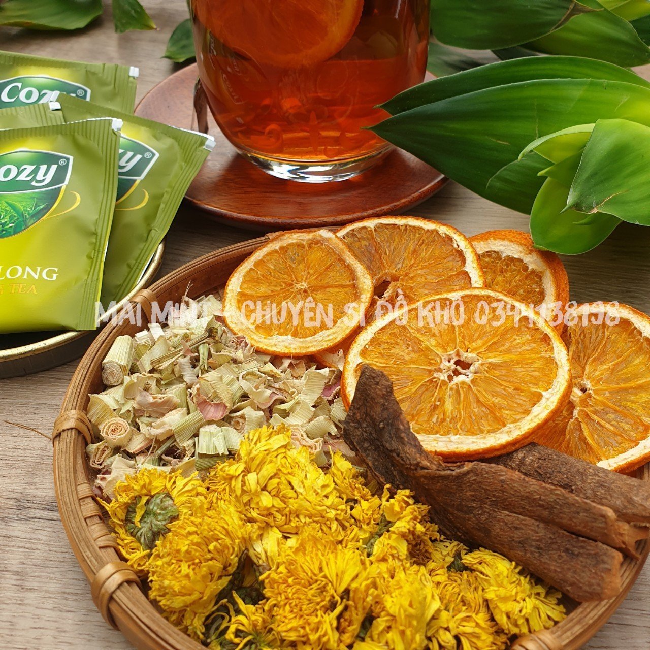 Trà Cam Quế Sả Mix Hoa - Hộp 5 Set & 1 Set