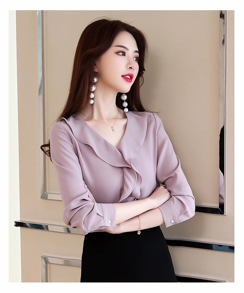 [PILA FASHION] ÁO KIỂU TAY DÀI BÈO CỔ   -  AP001