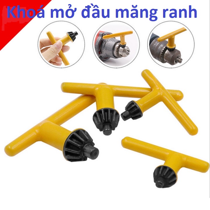 Khoá mở đầu măng ranh máy khoan