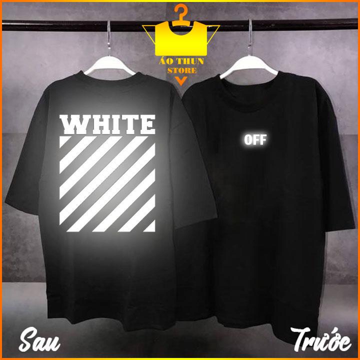 [HCM]Áo Thun Phản Quang Tắt Trắng - Áo Thun UNISEX Nam Nữ
