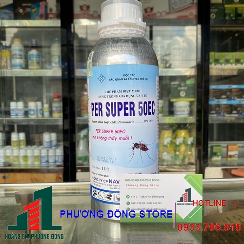 Thuốc diệt muỗi PER SUPER 50EC (Chai 1 lít, chai nhôm)