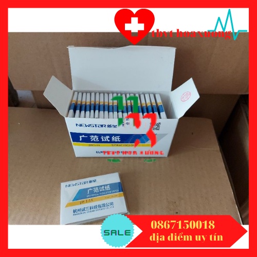 1 Hộp 20 Tệp  Giấy Quỳ Tím Thử Độ pH Thang Đo Từ 1 Đến 14