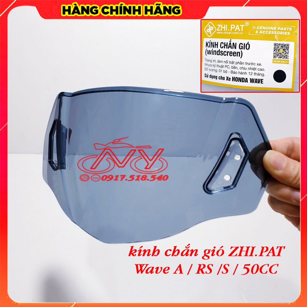 Kính chắn gió zhipat cho wave a , wave rs , wave s , wave 50cc