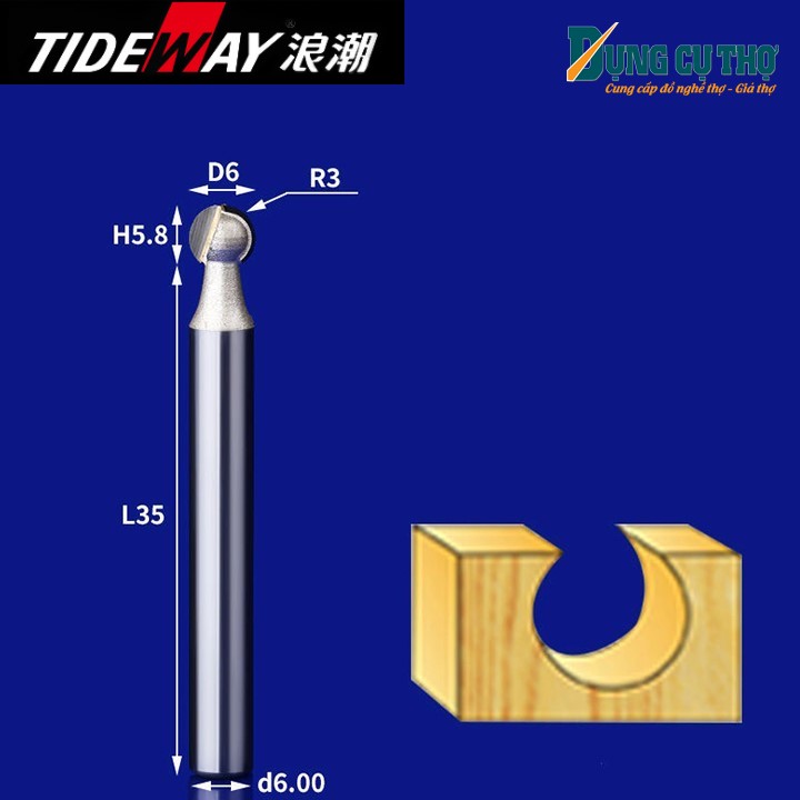 Mũi soi cổ không bi cốt 6mm Tideway AC0505
