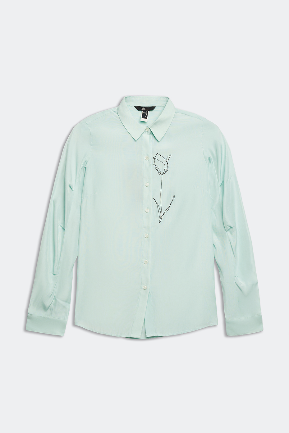 N&m áo sơ mi nữ thời trang tay dài chất poly rayon 1904004