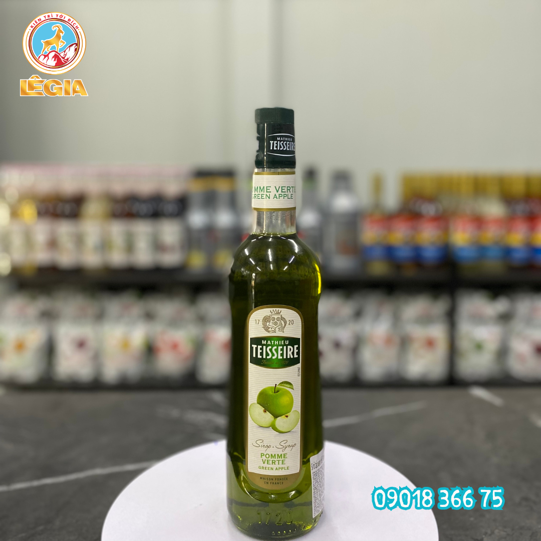 Siro teisseire táo xanh 700ml - teisseire green apple syrup