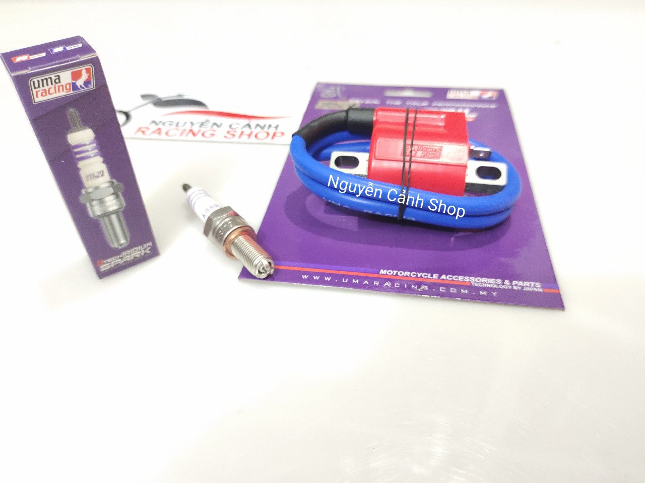 [HCM]combo mobin sườn bugi 3 chấu uma racing gắn exciter 150 winner Fiđánh lửa cực mạnhhàng chính hãngchất lượng 5 sao