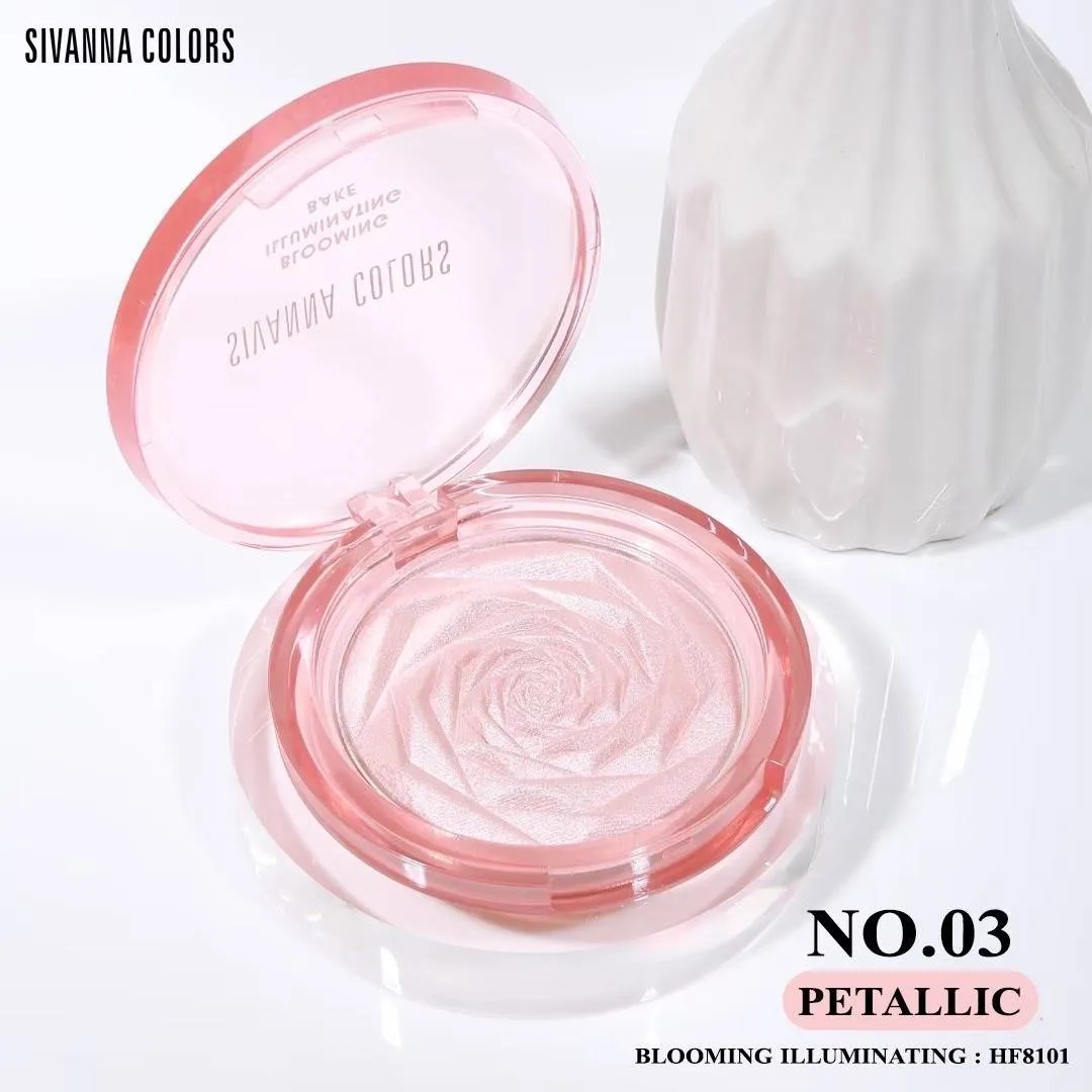 Phấn highlight bắt sáng Sivanna Colors Blooming illuminating HF8101