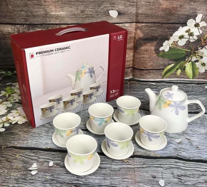 Bộ ấm trà gốm sứ cao cấp Donghwa - FS002
