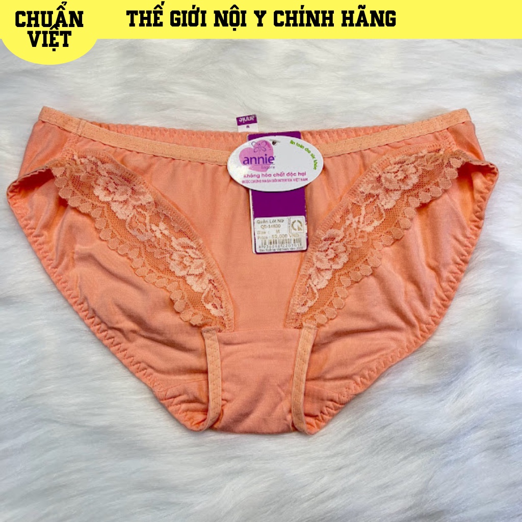 Quần Lót Nữ Cotton Phối Ren ANNIE QE-14830