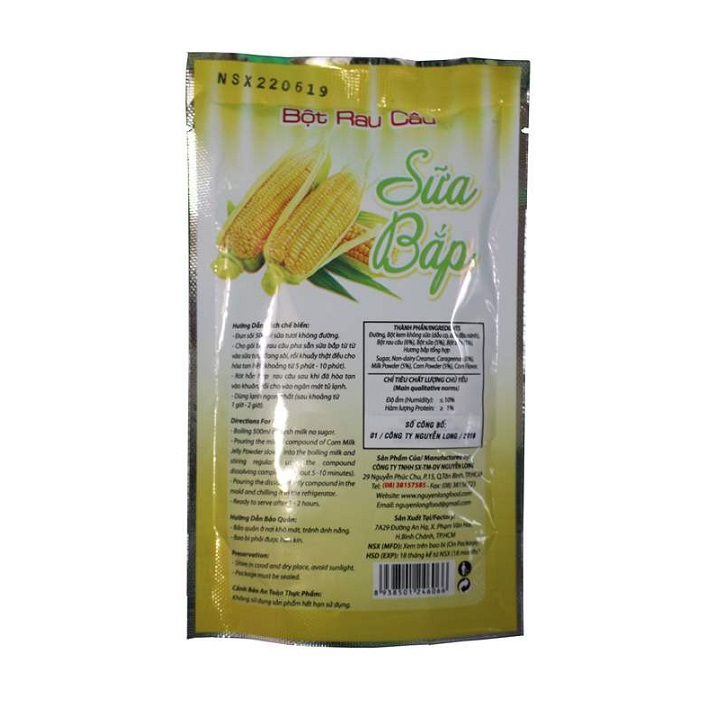 [HCM]Bột rau câu hương vị sữa bắp thơm ngon
