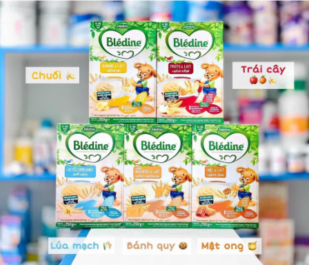Bột ăn dặm Bledine cho bé từ 6 - 36 tháng vị trái cây