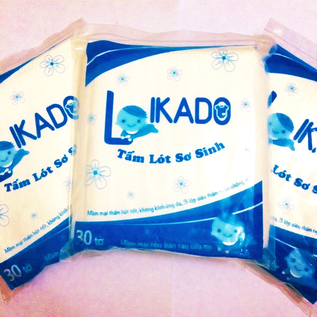TẤM LÓT SƠ SINH LIKADO 30 TỜ